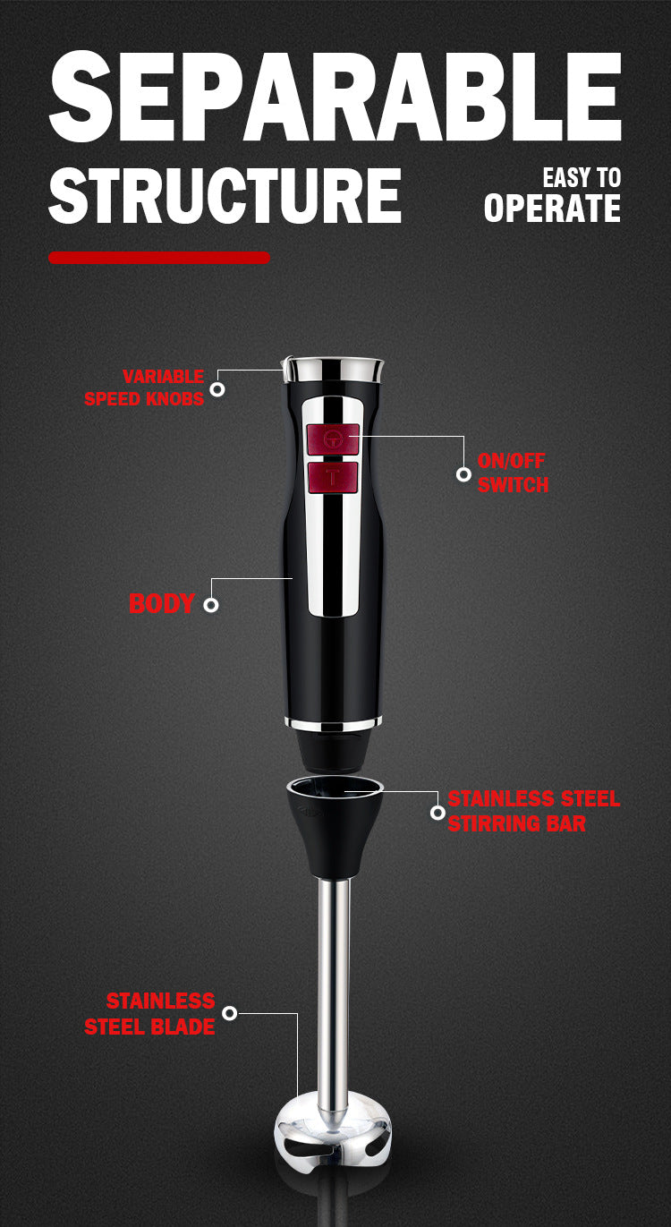 Licuadora doméstica 2026, palo de cocina multifuncional de 1500w, máquina de alimentos auxiliar para bebés pequeños, picadora de carne, procesador de alimentos