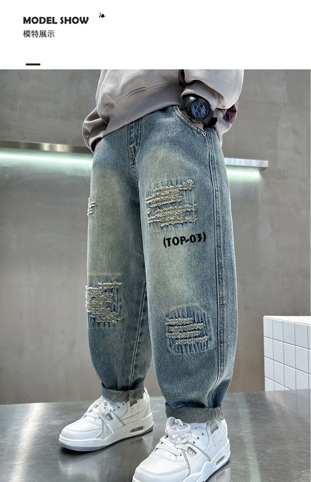 Pantalones vaqueros de Color puro para niños adolescentes, ropa para bebés, pantalones clásicos, ropa vaquera para niños, pantalones largos, pantalones casuales para niños de 4 a 12 años