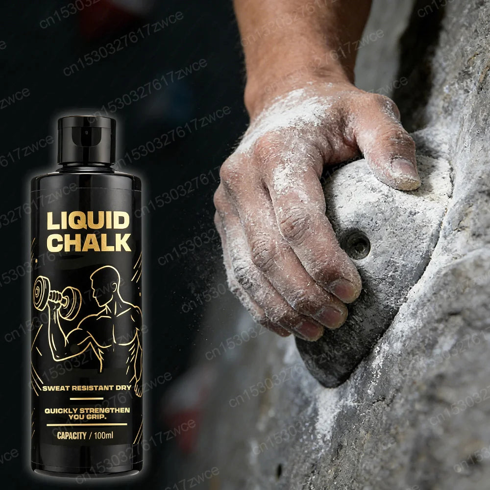 Tiza deportiva antideslizante de magnesio líquido para fitness, levantamiento de pesas, escalada en roca, levantamiento de pesas de baile de tubo de acero