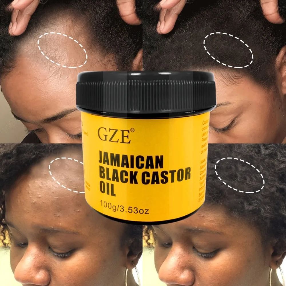GZE JAMAICAN Aceite de ricino negro puro prensado en frío para el crecimiento del cabello, hidratación de la piel y la salud del cuero cabelludo: promoción del cabello grueso