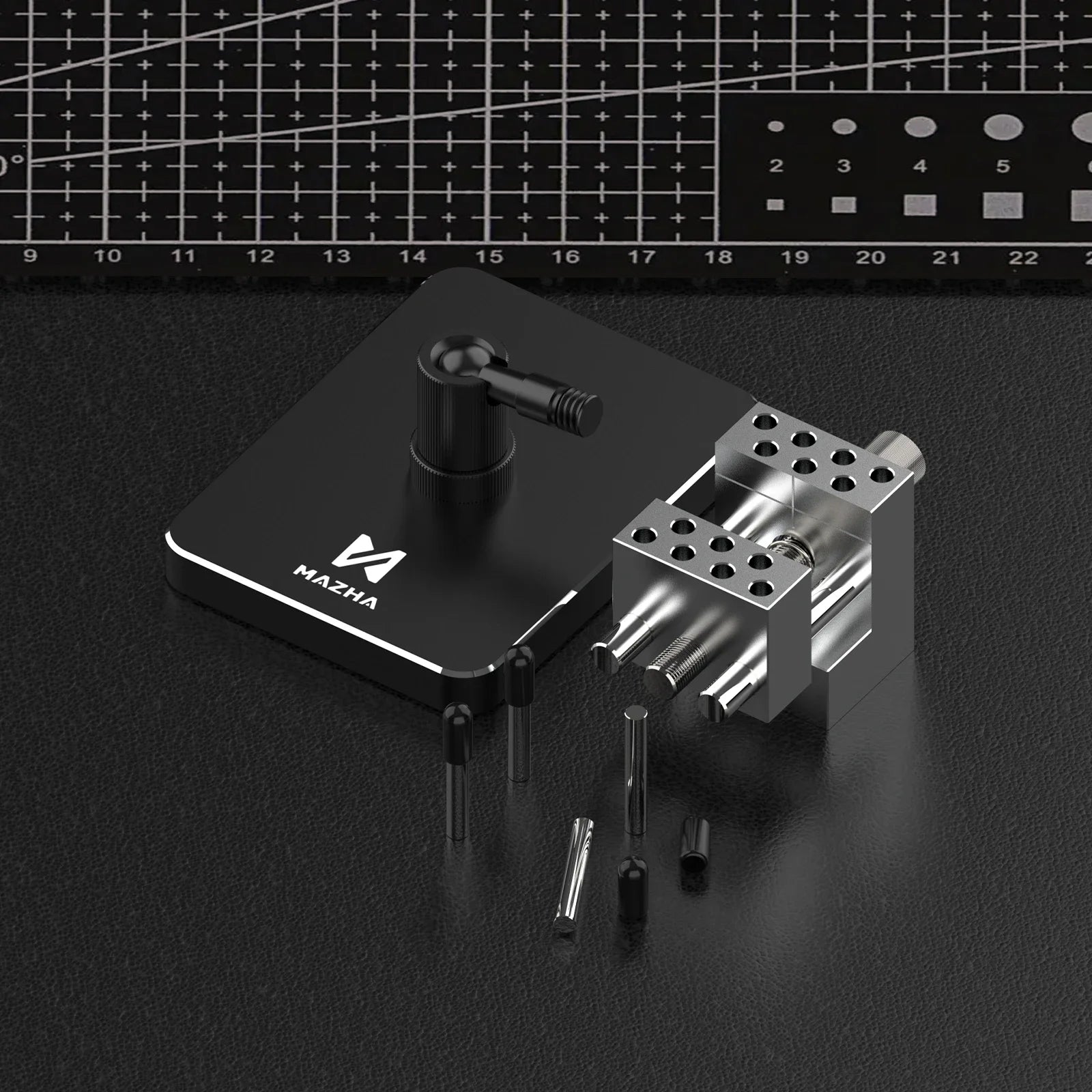 MAZHA T0010 Mini tornillo de banco de mesa portátil 2 en 1, abrazadera ajustable compacta para modelar Hobby, accesorios de herramientas de precisión DIY