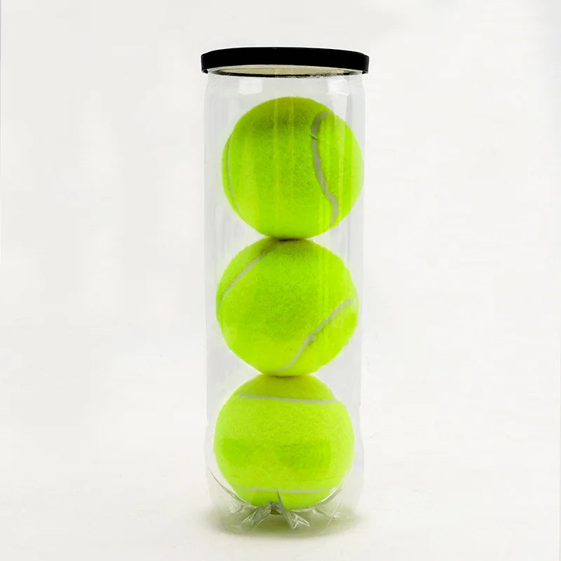 Paquete de 3 pelotas de tenis de críquet, pelotas de padel de alta elasticidad con 45% lana, estilo jaula duradera para entrenamiento y entretenimiento