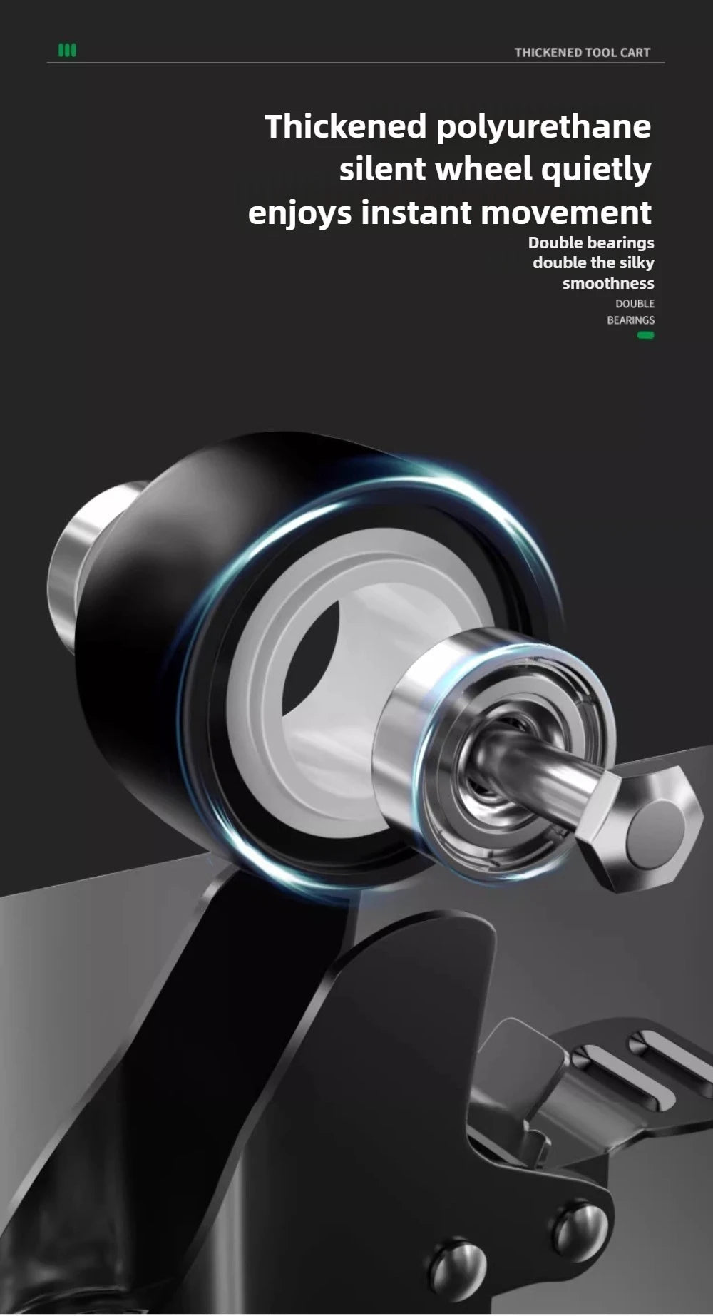 BaoLian-carro de herramientas de taller mecánico, carrito de herramientas con ruedas de freno, caja de herramientas, organizador de gabinete, soporte, estantes de banco de trabajo de garaje