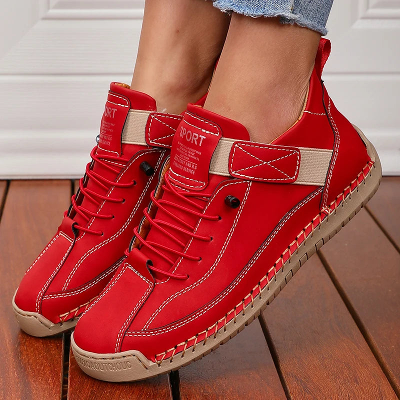 Botas de mujer de caña media para verano estilo británico Retro antideslizante ropa de trabajo zapatos de moda diseño lujoso mocasines de pareja