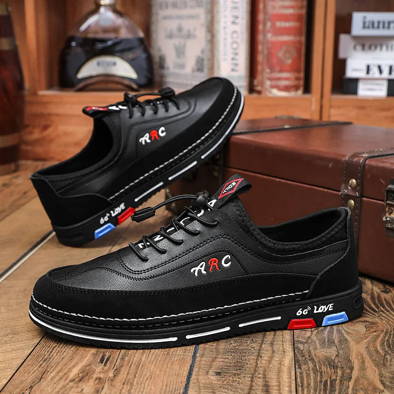 Zapatos informales para hombre, moda de otoño 2025, cómodos zapatos de negocios antideslizantes para hombre, calzado ligero de talla grande 39-44, zapatillas nuevas para hombre