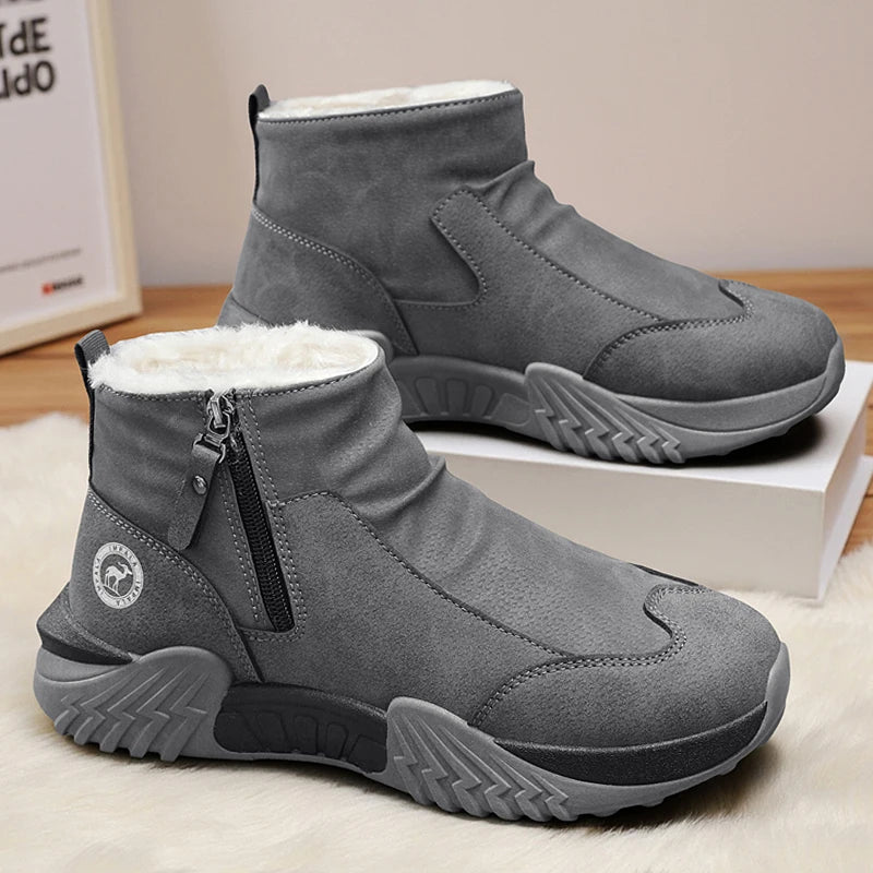 Botas de nieve de invierno, zapatillas para correr, Zapatos informales antideslizantes, impermeables, de caña alta, para viajes, escalada, senderismo, Zapatos para Hombre