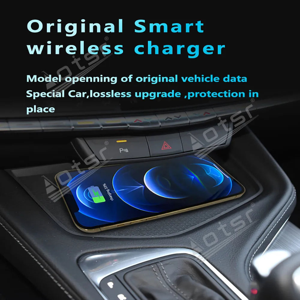 Nuevo producto de carga inalámbrica rápida para automóviles Carga rápida para teléfonos móviles para Cadillac CT4 2020-2021