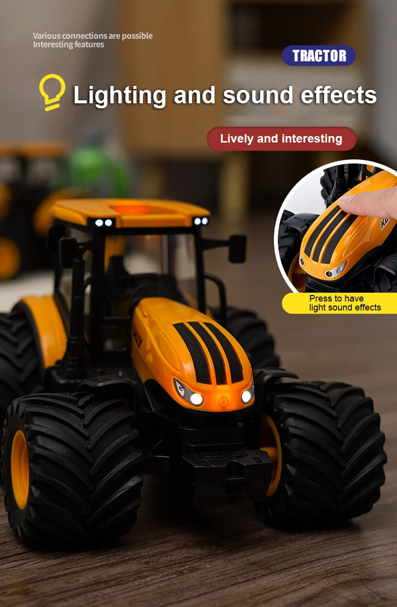 Juguetes para niños Modelos de coches Tractor Múltiples accesorios para elegir