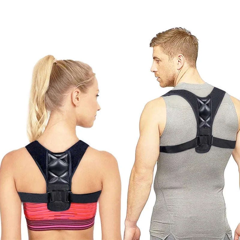 Cinturón correctivo jorobado, soporte correctivo para adultos, cinturón corrector de postura para clavícula, Protector de espalda deportivo, vendaje elástico