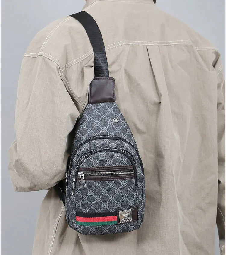 Bolso Mensajero Multifuncional para Hombre, Bolso de Hombro, Bolso Casual Cruzado con Orificio para Auriculares