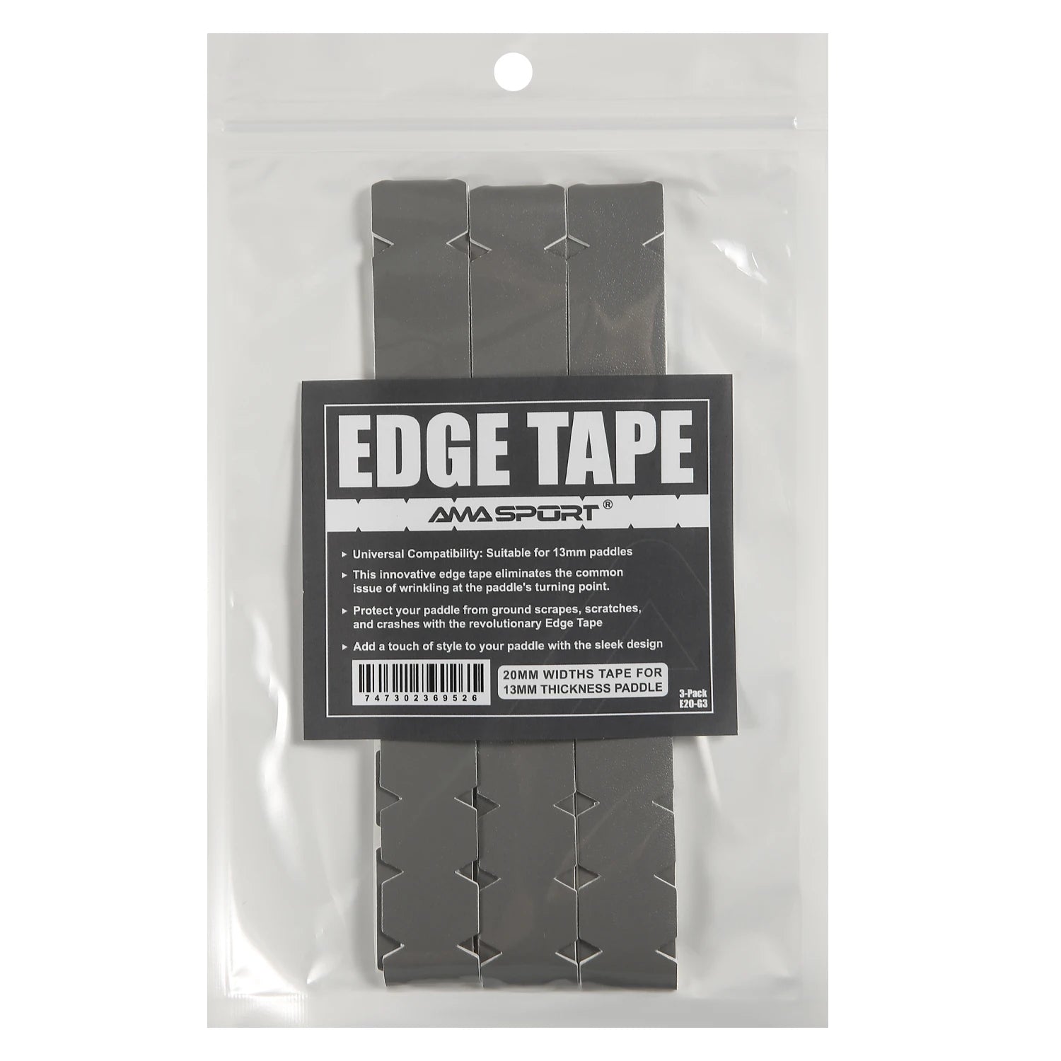 AMASPORT Cinta de protección de paleta de Pickleball 20 mm/23 mm/26 mm para cinta Euard de borde de Pickleball azul marino de 13 mm/16 mm/19 mm