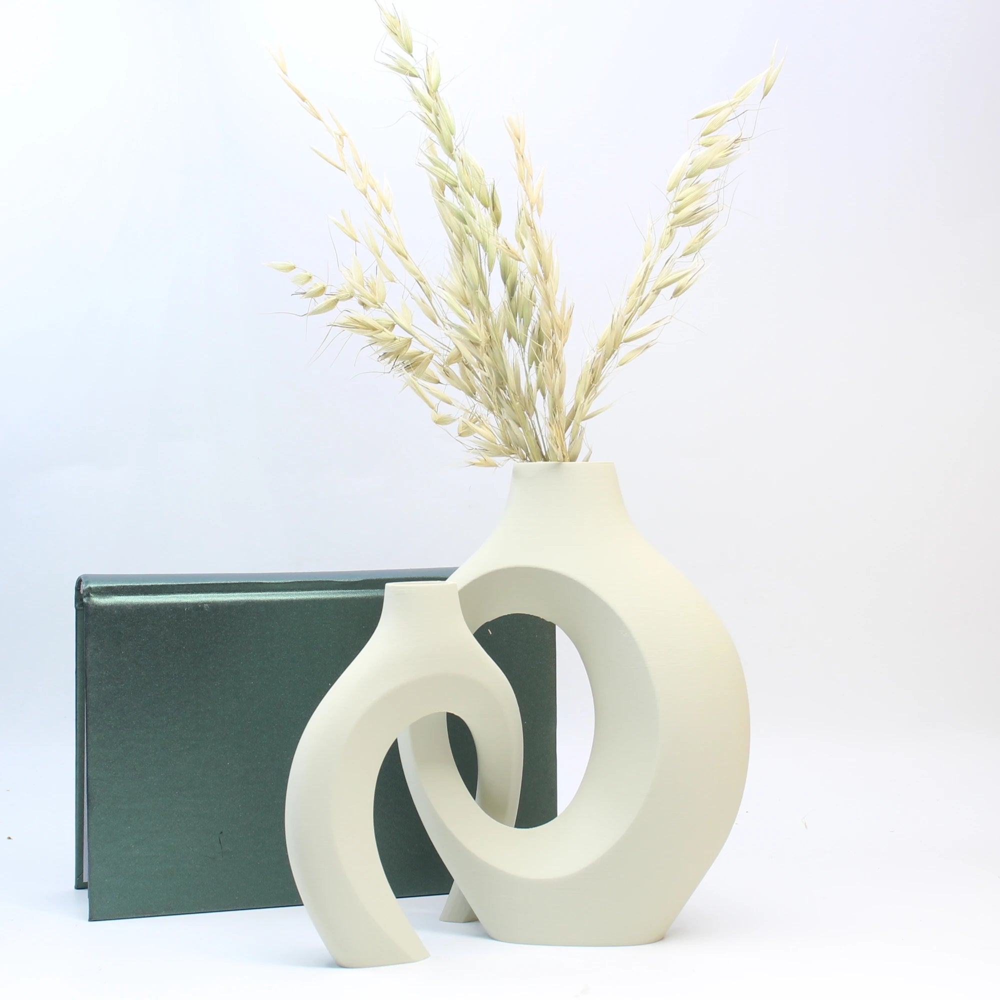 Un conjunto de adornos de jarrón, florero de adornos para decoración del hogar, florero seco, oficina, florero decorativo para gabinete de entrada