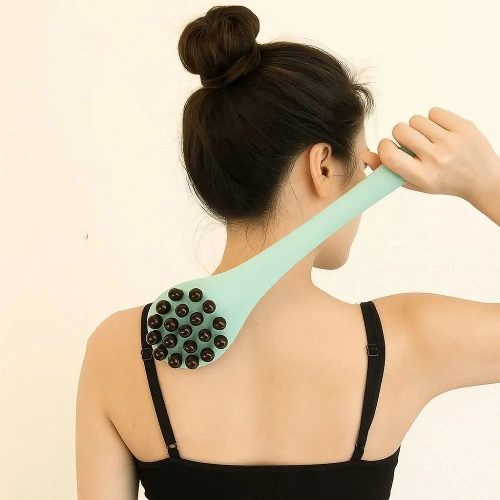 Palo de masaje meridiano multifuncional, martillo de masaje de diseño portátil de 48cm de longitud, tocando puntos de acupuntura, artemisa hecha a mano