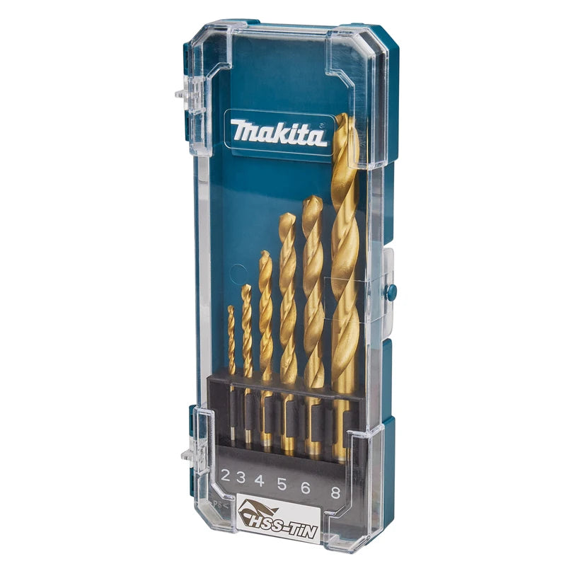 Makita D-72833 D-72861 Juego de brocas para Metal/madera HSS-taladro helicoidal de estaño accesorios de herramientas multifuncionales de varios tamaños