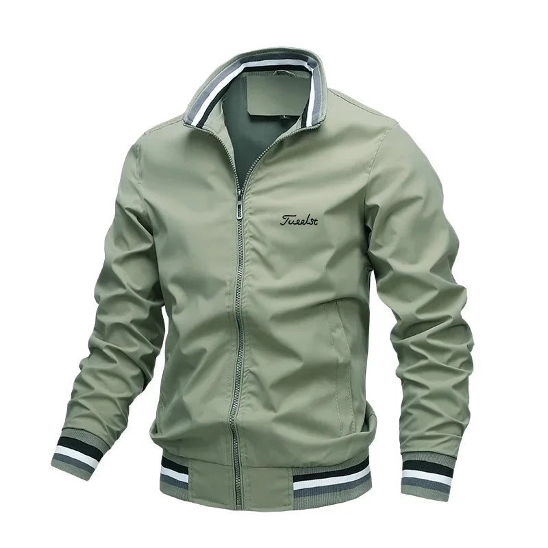2025 Chaqueta de golf informal Ropa de golf para hombres Chaqueta casual de otoño Chaqueta de golf de moda para hombres a prueba de viento