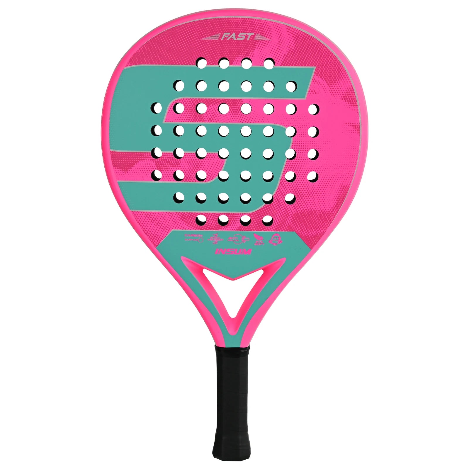 Raquetas de tenis Padel con núcleo de espuma flexible con memoria EVA y superficie de microtextura mate 3D para equipos deportivos de rendimiento mejorado