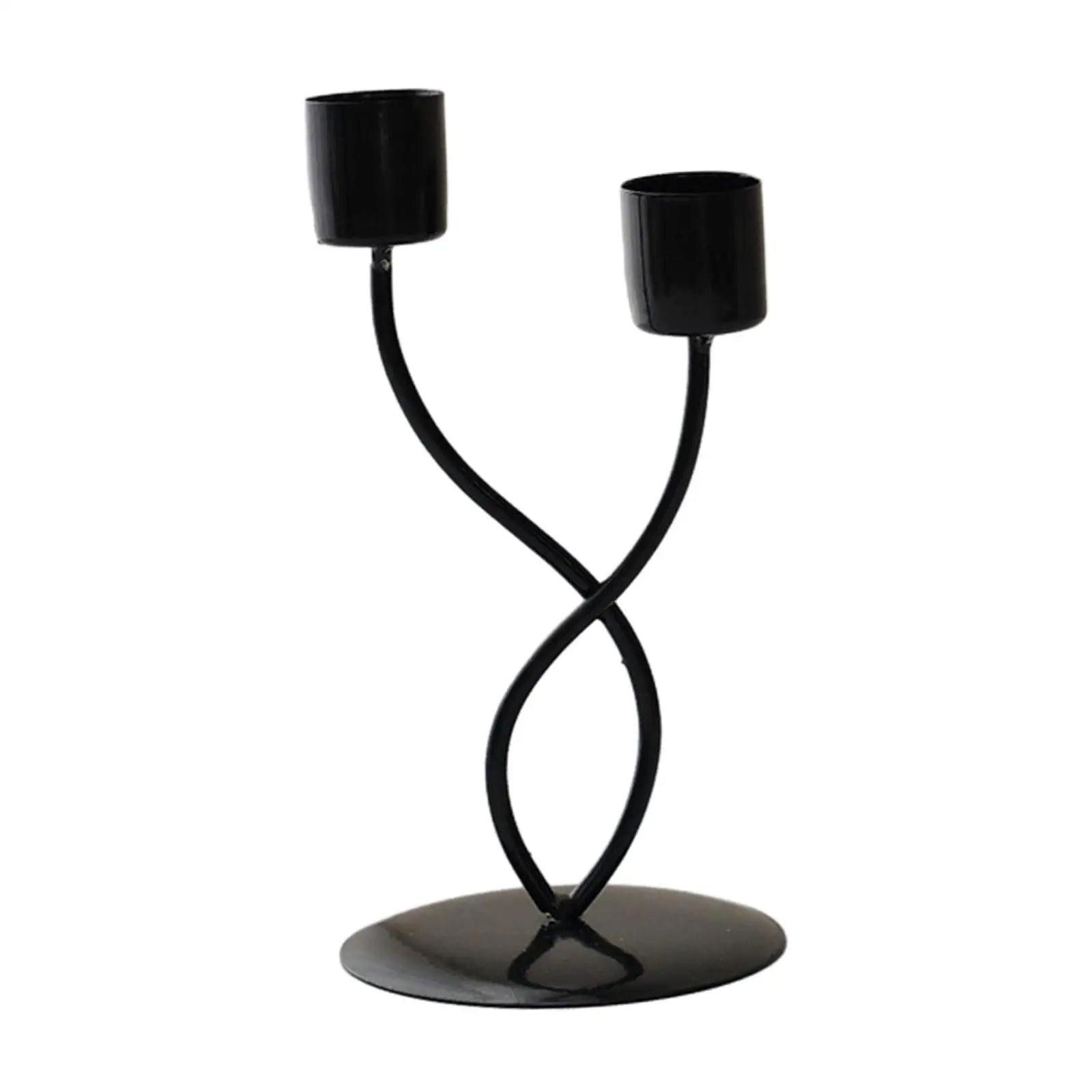 Portavelas de Metal, Base estable elegante, centro de mesa, portavelas para mantel, chimenea, comedor, escritorio, decoración del hogar