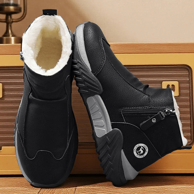 Botas de nieve de invierno, zapatillas para correr, Zapatos informales antideslizantes, impermeables, de caña alta, para viajes, escalada, senderismo, Zapatos para Hombre