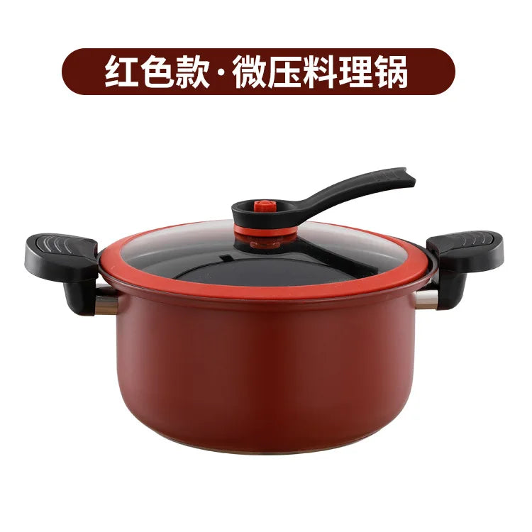 Olla a presión de 3L, olla para sopa y carne, olla arrocera, estufa de Gas, Micro olla a presión, olla para estofado, ollas de cocina antiadherentes, utensilios de cocina