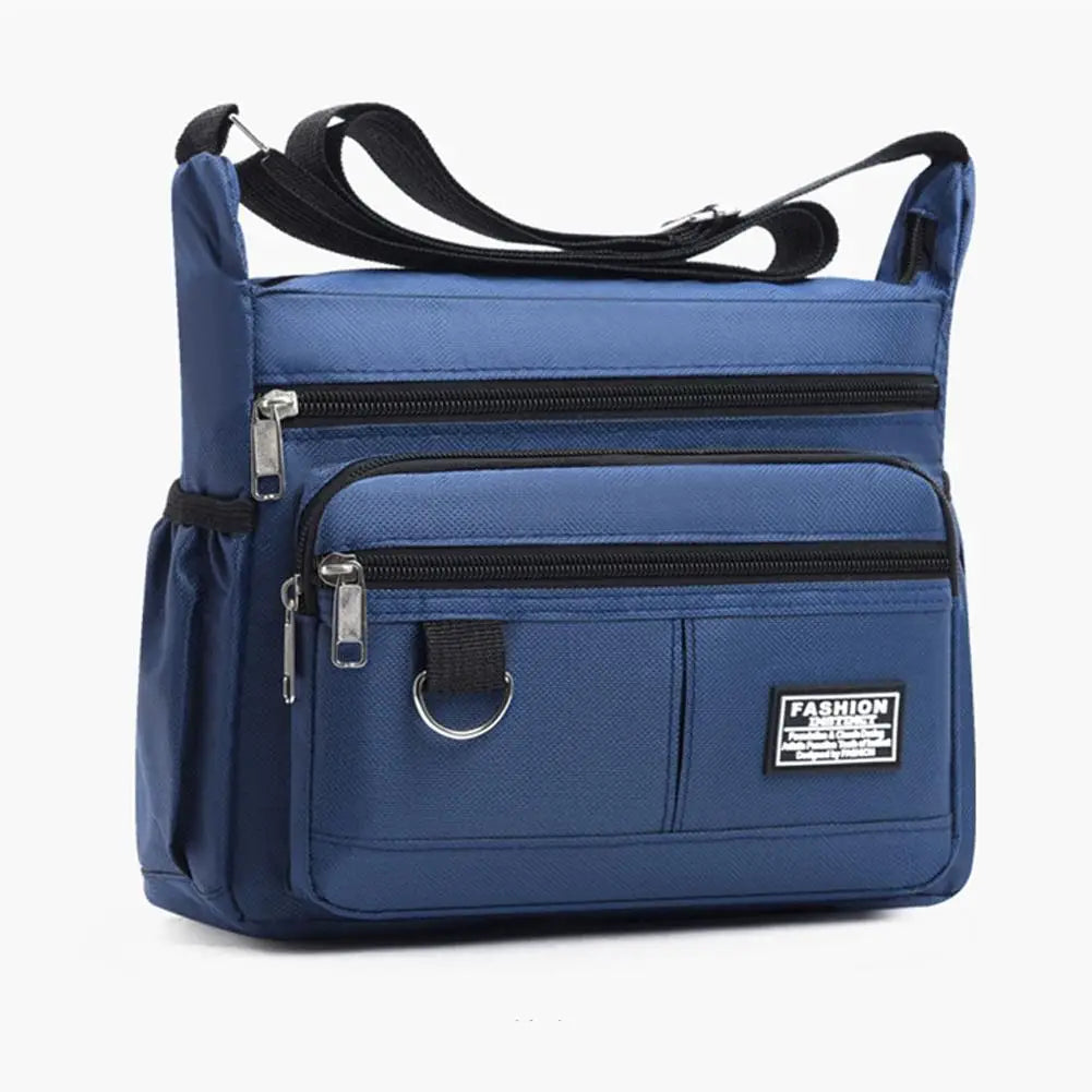 Bolso cruzado para hombre, bolsos de un solo hombro, bolsa de almacenamiento con múltiples bolsillos de gran capacidad, bolso de moda, bolsos cruzados de negocios
