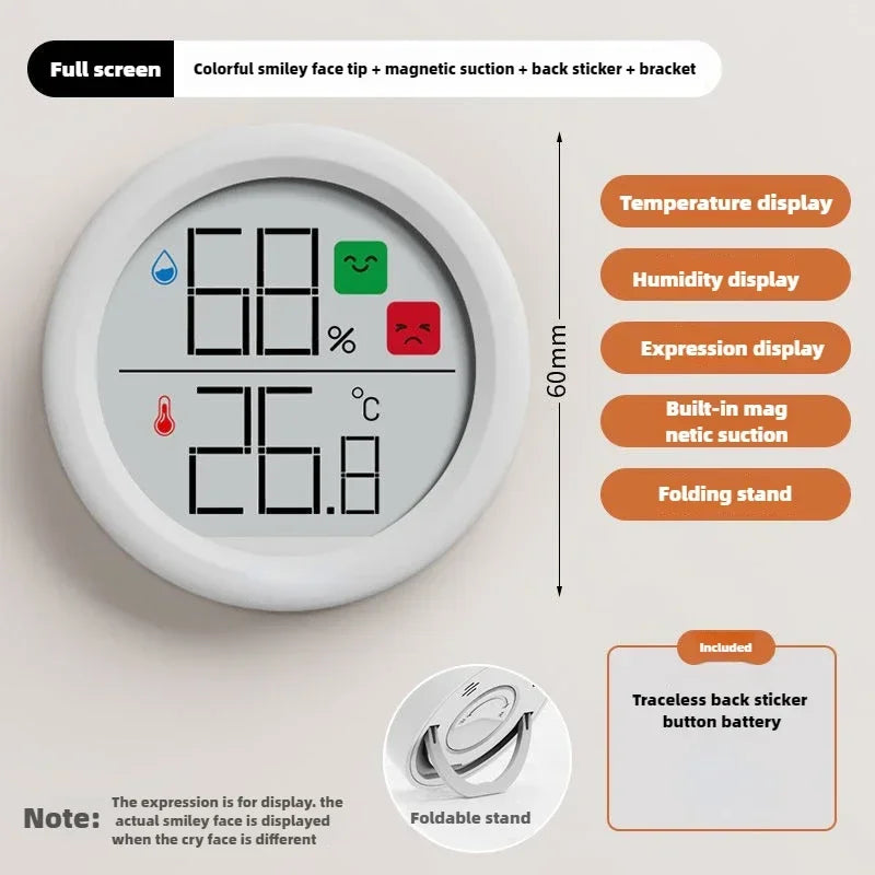 Medidor de Temperatura y Humedad para el Hogar, Termómetro Electrónico de Alta Precisión, Termómetro de Pared para Habitación de Bebé, Tabla de Temperatura Seca y Húmeda