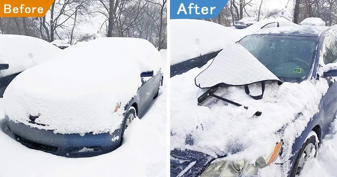 Protección Exterior para Automóviles, Cubiertas para Automóviles que Bloquean la Nieve, Protector de Hielo y Nieve, Visera, Parasol, Cubierta para Parabrisas Delantero y Trasero, Protectores