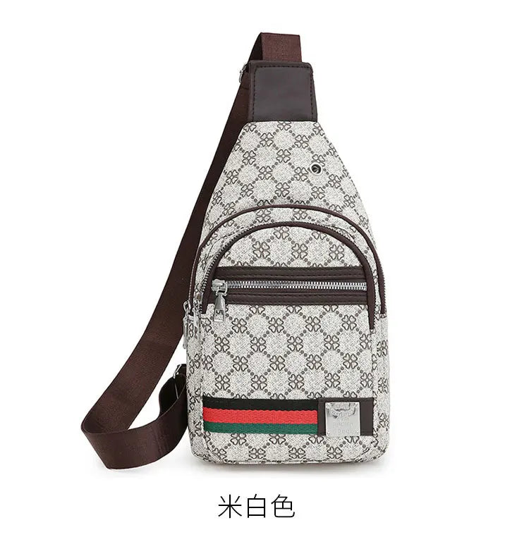 Bolso Mensajero Multifuncional para Hombre, Bolso de Hombro, Bolso Casual Cruzado con Orificio para Auriculares