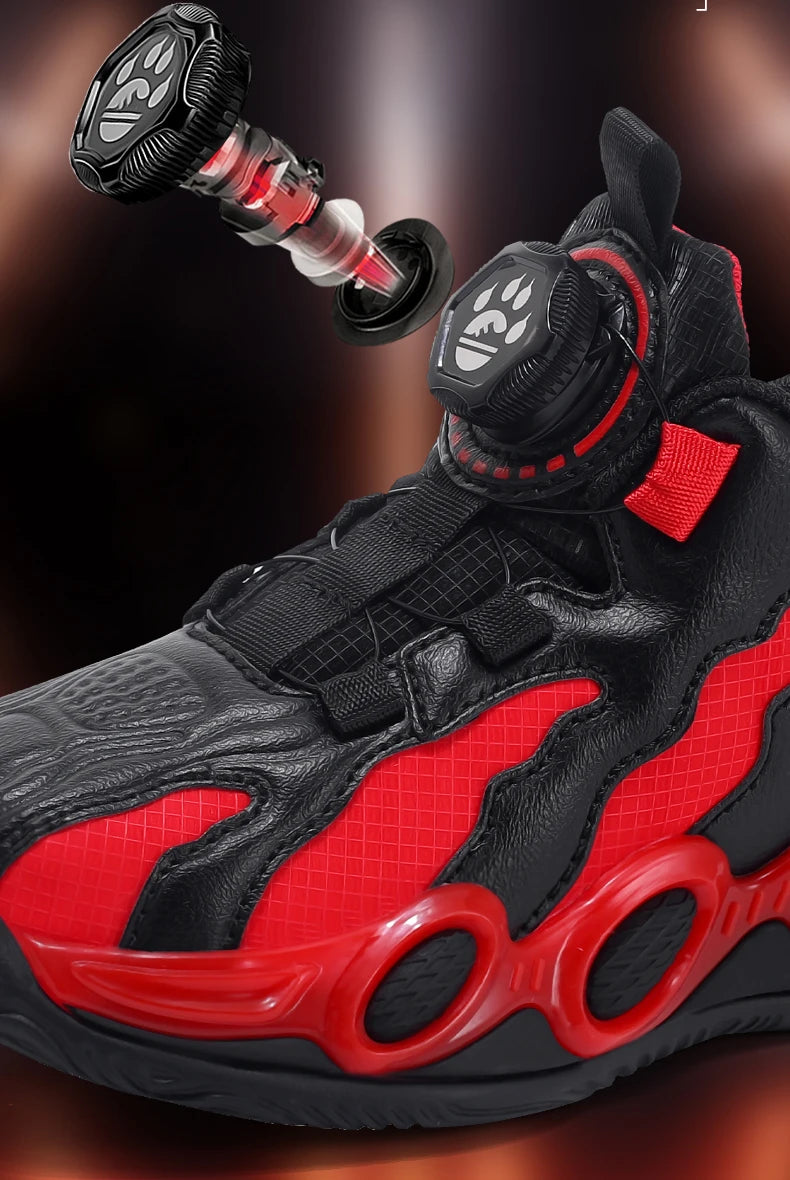 Zapatillas de baloncesto de moda para niños, zapatos deportivos de cuero PU de alta calidad, zapatos casuales para niños y niñas, cómodas zapatillas de gimnasio nuevas