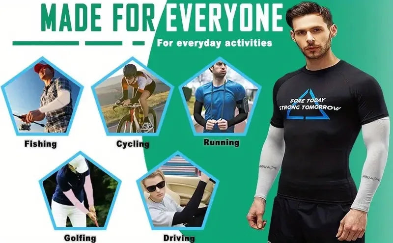 3 pares de fundas de protección solar transpirables: equipo de protección UV y transpirable para deportes, conducción y aventuras al aire libre