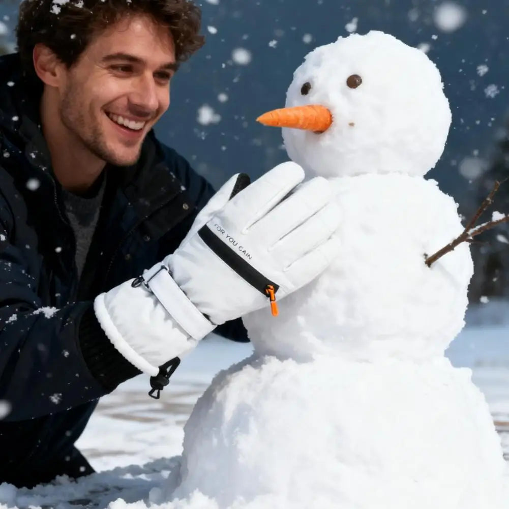 Guantes de esquí antideslizantes Guantes de esquí resistentes al desgaste Guantes de esquí de invierno para hombres y mujeres Pantalla táctil impermeable a prueba de viento para clima