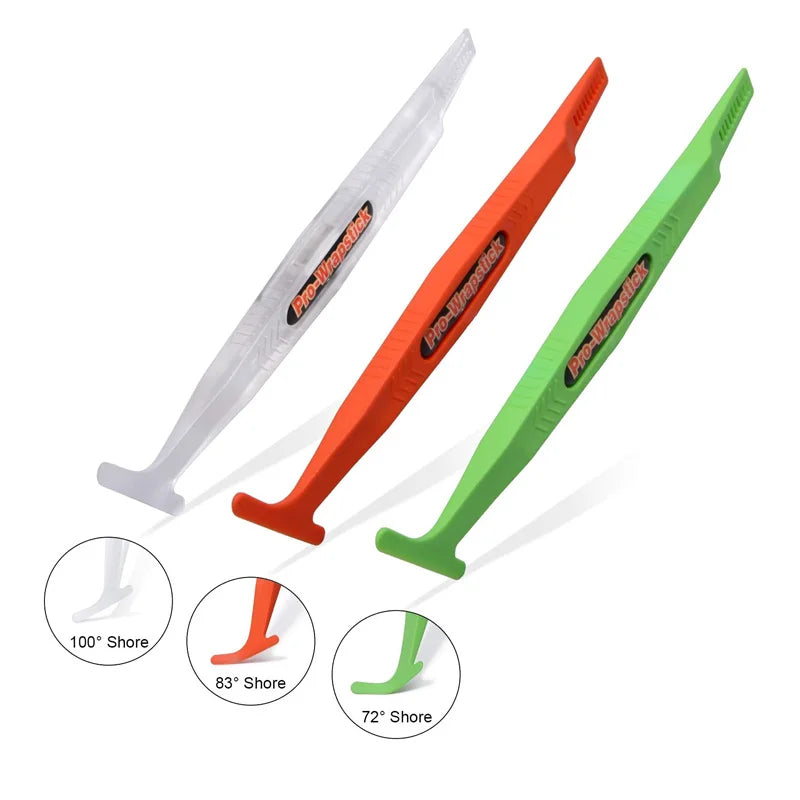 Microescurridor magnético de 3 piezas para coche, herramienta de tinte de ranura para curvas, película de envoltura, esquina de borde, raspador magnético, diferente dureza