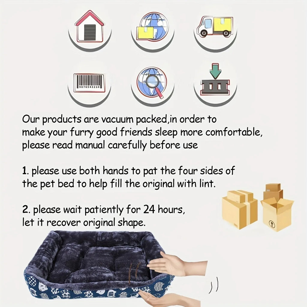 Cama para perros, esteras para sofá, productos para mascotas de invierno, accesorios para perros, cesta, suministros para casa grande, mediana y pequeña, cama para gatos