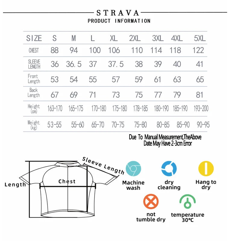 Strava-Conjunto de ciclismo para hombre, pantalones cortos para bicicleta, conjunto deportivo para bicicleta de carretera, Jersey para ciclismo de montaña, ropa transpirable de verano, uniforme profesional