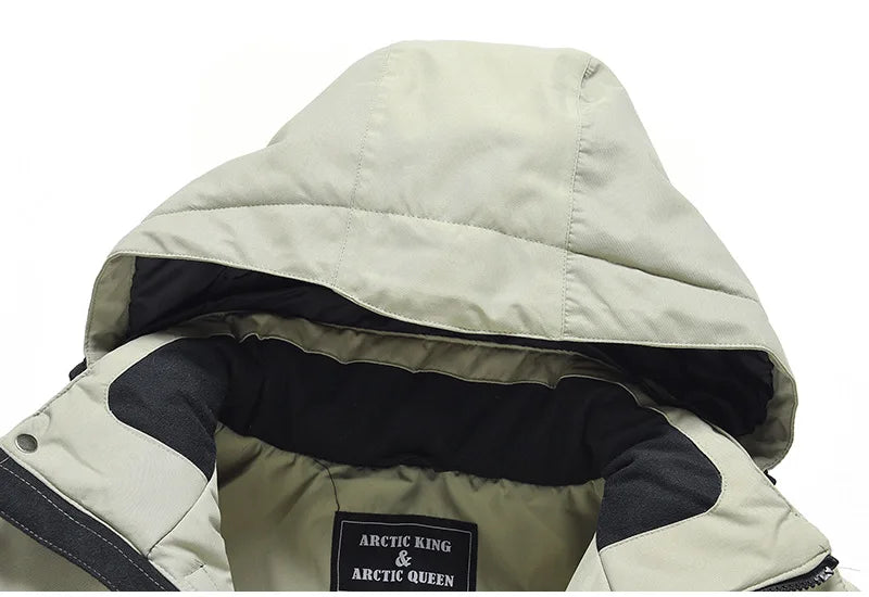 Traje de esquí para hombre y mujer, chaqueta de esquí impermeable a prueba de viento y pantalones con correa, traje cálido de invierno para pareja, novedad de 2023