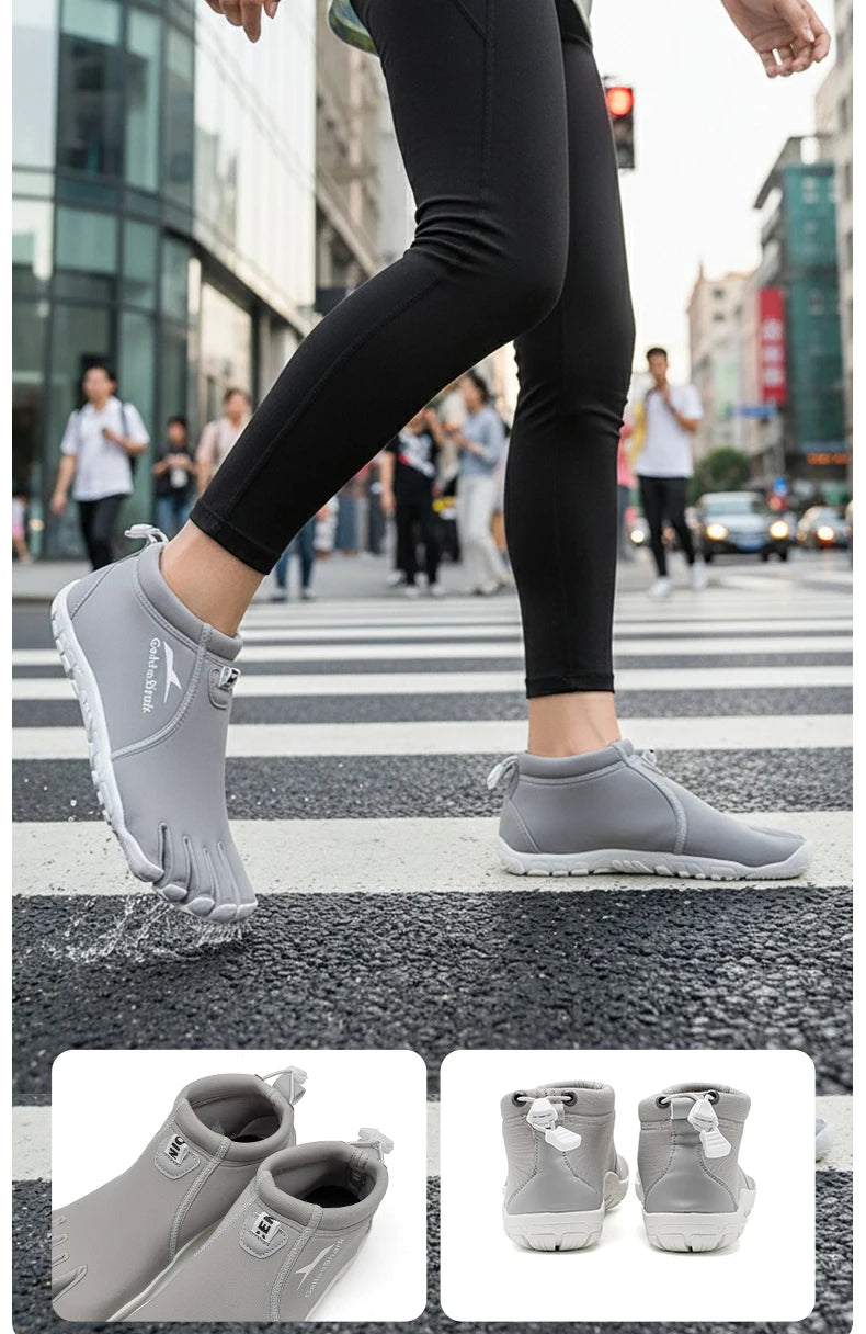 Zapatos de Neopreno de Cinco Dedos, Zapatillas de Agua Descalzas para Buceo, Voleibol de Playa y Caminatas en Arrecifes Costeros