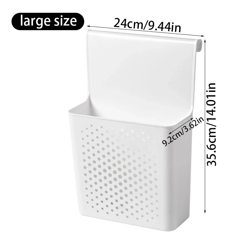 Caja de almacenamiento no perforada montada en la pared con puerta de gabinete, utilizada para cestas de almacenamiento de jengibre y ajo de cocina, almacenamiento de lavado de baño