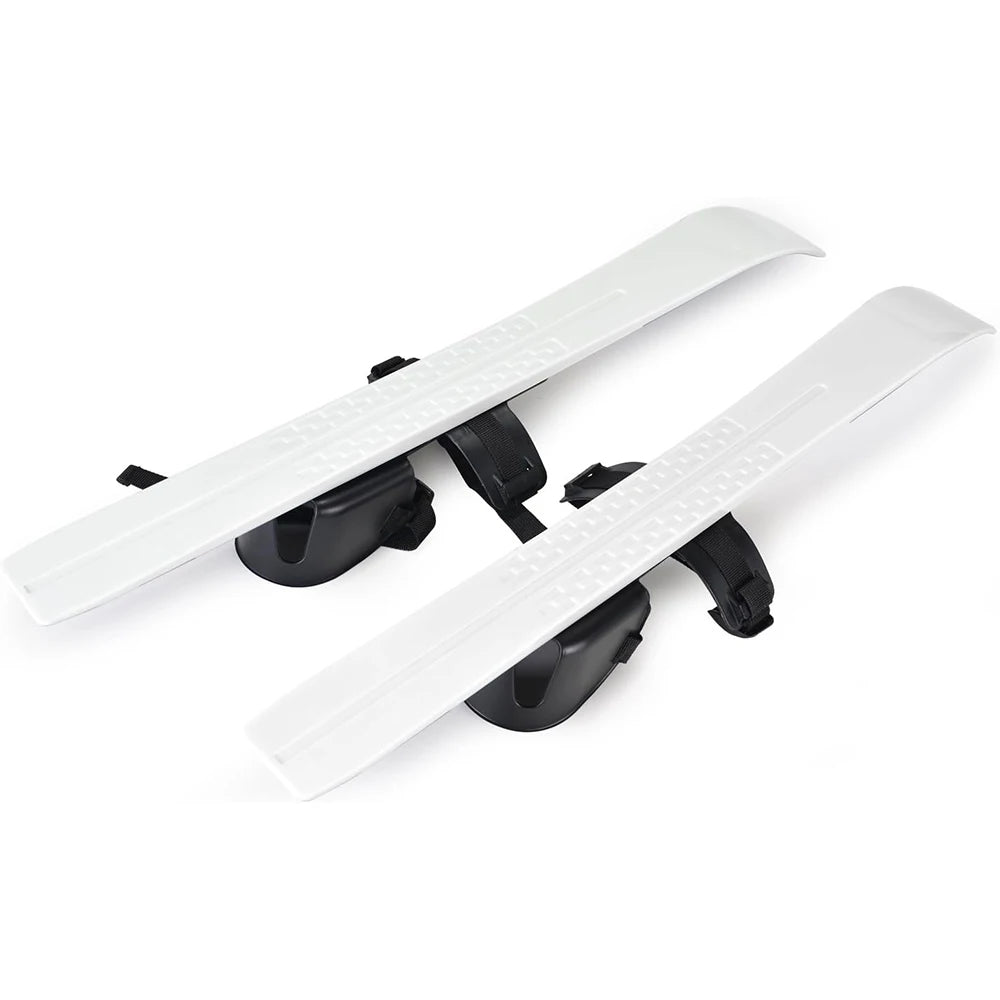 Esquís y postes de nieve para principiantes con fijaciones, tablas de esquí de baja resistencia para niños de 2 a 8 años, resistentes y seguros, equipo de esquí