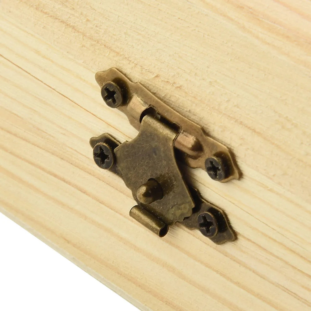 1x cajas de almacenamiento con bisagras arqueadas de madera lisa, caja de regalo artesanal, cajas de almacenamiento de cosméticos multifunción para joyería y artículos diversos para el hogar