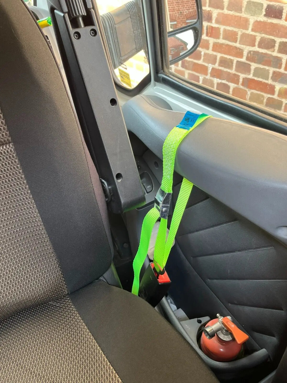 1 Juego de correa de asiento de autocaravana Cab Lok para Fiat Ducato Peugeot Boxer Citroen Relay accesorios de asiento Interior de coche