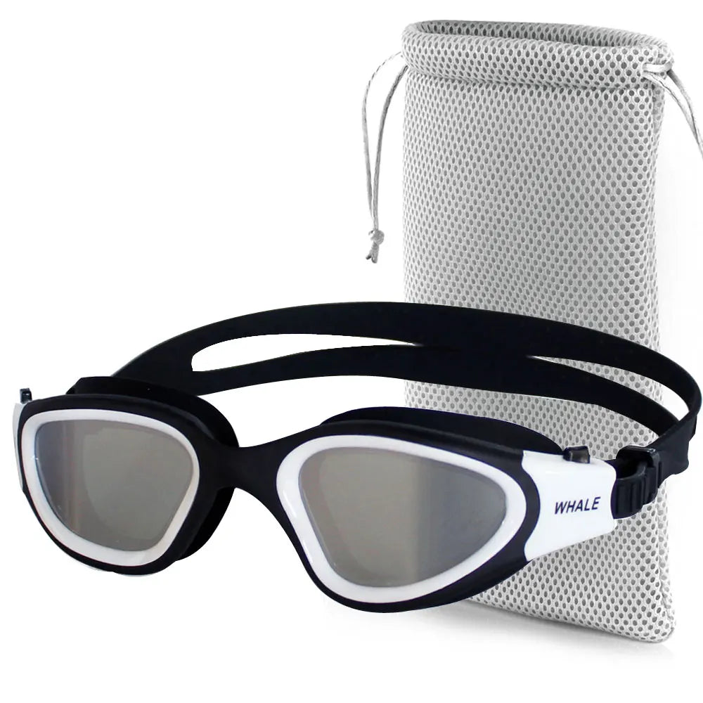 Gafas de natación profesionales antivaho para adultos, lentes de protección UV para hombres y mujeres, gafas de natación de silicona ajustables impermeables en la piscina