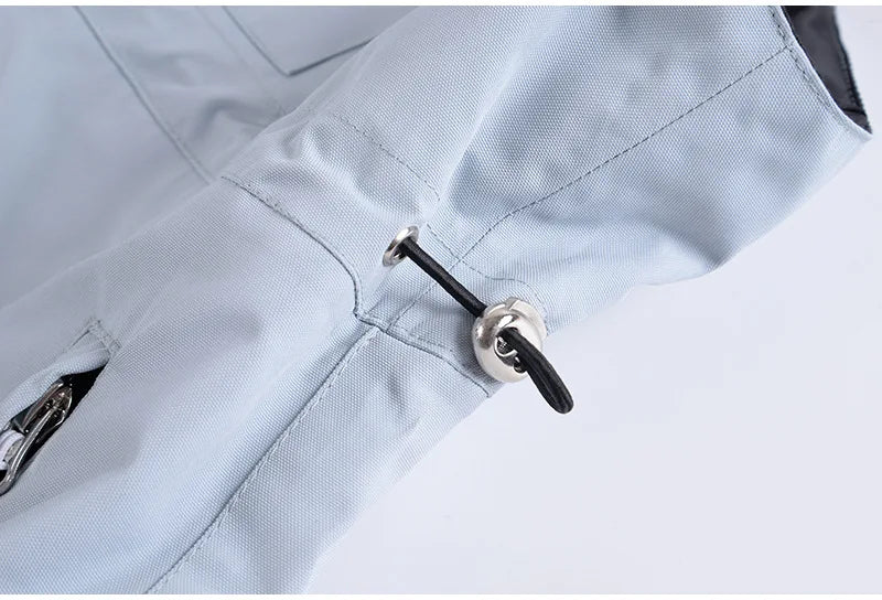 Traje de esquí para hombre y mujer, chaqueta de esquí impermeable a prueba de viento y pantalones con correa, traje cálido de invierno para pareja, novedad de 2023