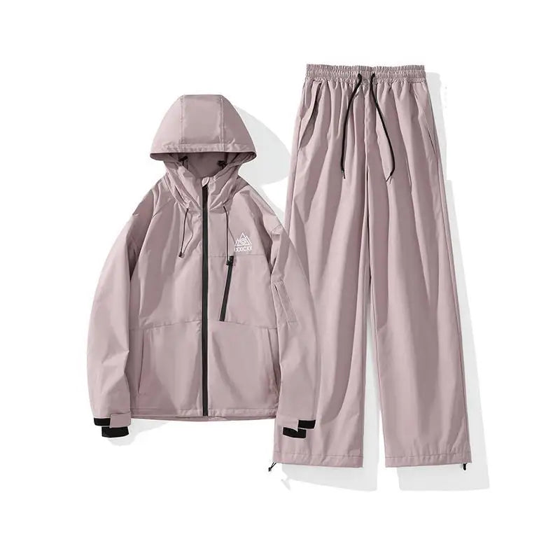 Traje de esquí de invierno para hombres y mujeres, conjunto de chaqueta y pantalones de esquí gruesos y cálidos impermeables para snowboard, ropa para exteriores, M-5XL