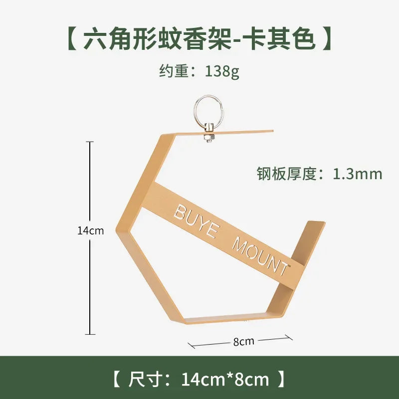 Bandeja de bobina para mosquitos al aire libre, herramientas de Camping, soporte para bobina de mosquitos para senderismo turístico, suministros de Camping, soporte para bobina de mosquitos colgante
