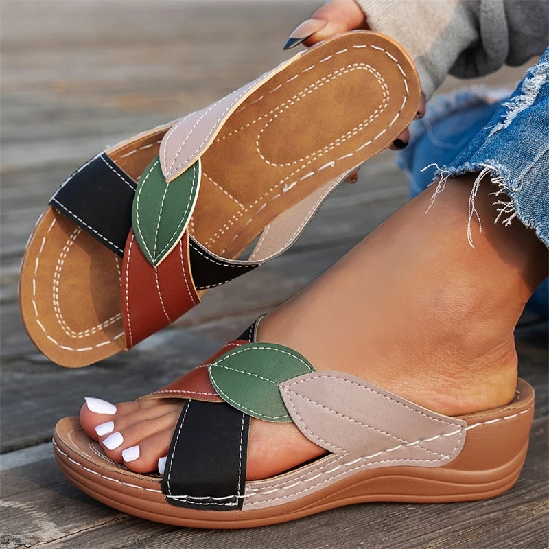 Zapatos de Mujer, Sandalias de Verano, Sandalias de Moda con Plataforma, Zapatos para Caminar, Sandalias Suaves para Mujer, Calzado Retro, Zapatos de Mujer
