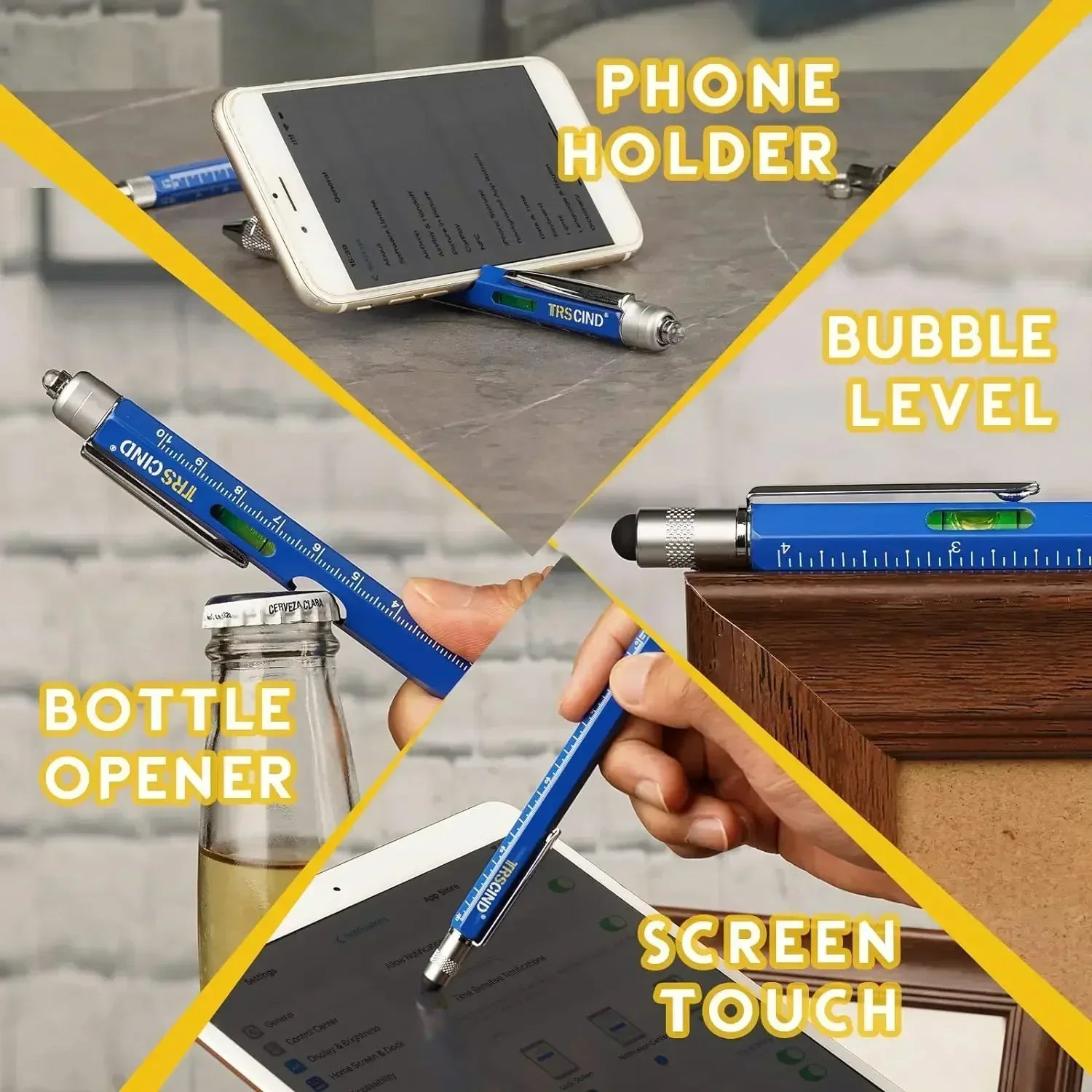 Regalos para hombres, papá, marido, día del padre, regalos de cumpleaños para novio, bolígrafo multiherramienta 9 en 1, herramienta, regalos para mancuerna, artilugios geniales