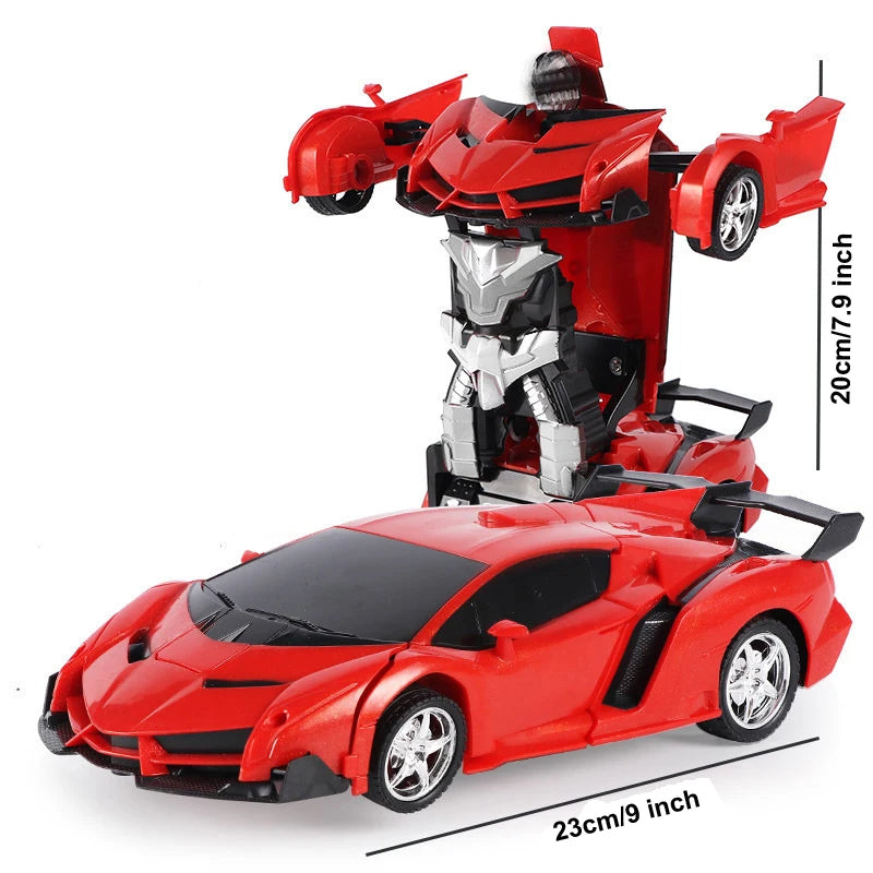 Coches y camiones teledirigidos 2 en 1, Robots de transformación, juguetes de deformación, teledirigido coche deportivo, modelo de vehículo eléctrico