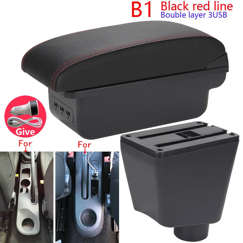 Reposabrazos para Renault Clio 4, reposabrazos Captur para Renault Clio 3 III IV, caja de almacenamiento de accesorios, piezas de reequipamiento Interior dedicado