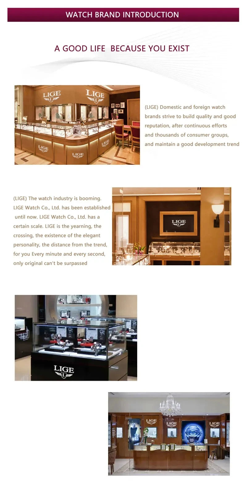 LIGE-reloj analógico de cuarzo para hombre, accesorio de pulsera resistente al agua con cronógrafo, complemento Masculino deportivo de marca de lujo con esfera luminosa y diseño militar