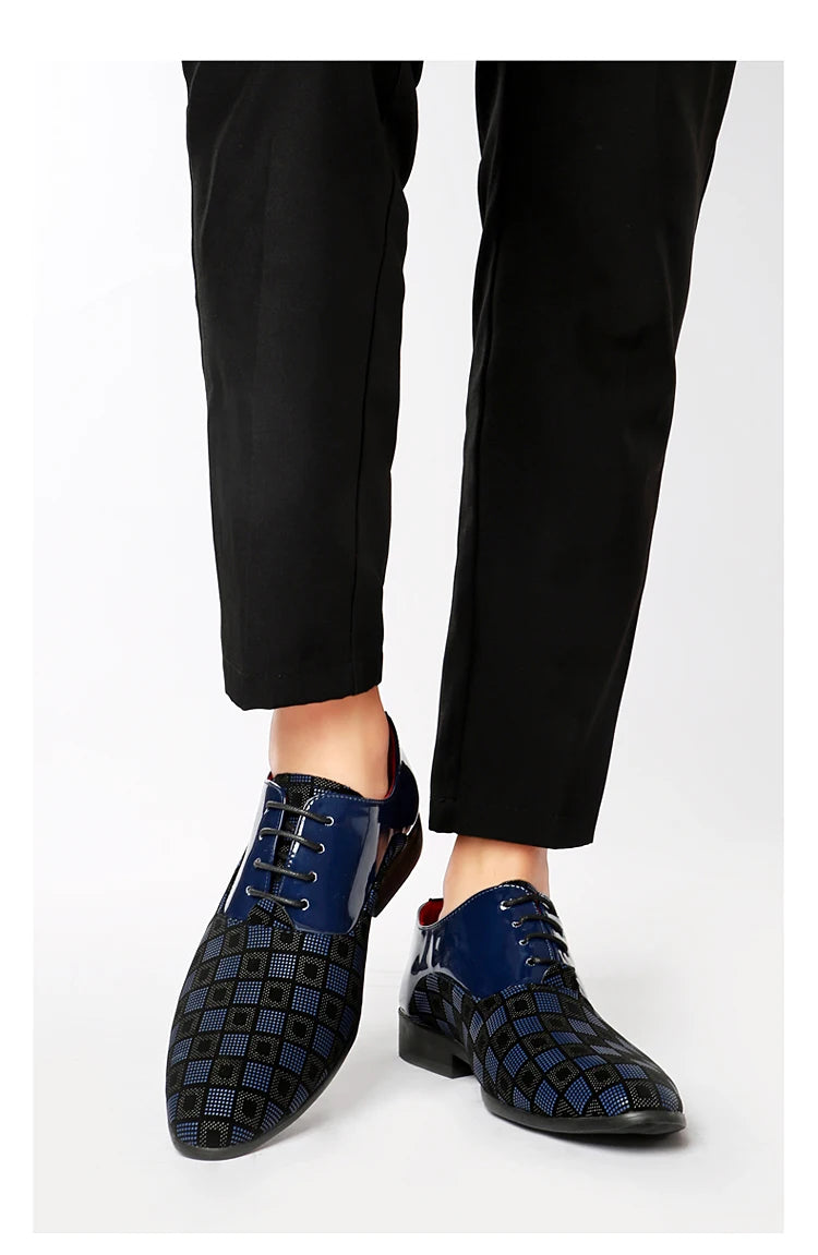 Zapatos de cuero informales rojos elegantes para hombre, zapatos de vestir con cordones y punta estrecha, zapatos formales cómodos, zapatos de vestir para hombre