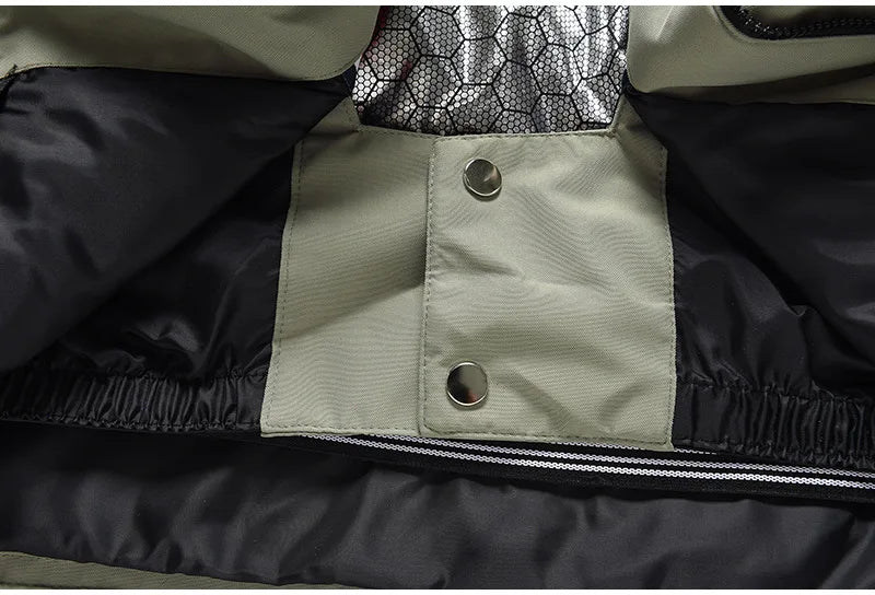 Traje de esquí para hombre y mujer, chaqueta de esquí impermeable a prueba de viento y pantalones con correa, traje cálido de invierno para pareja, novedad de 2023